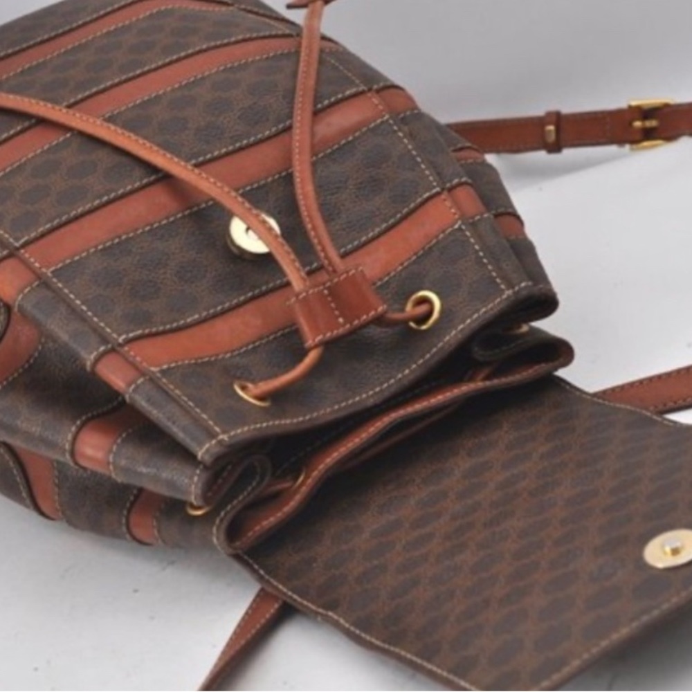 Vintage Celine Macadam Backpack~ Coa Included Bea… - image 4